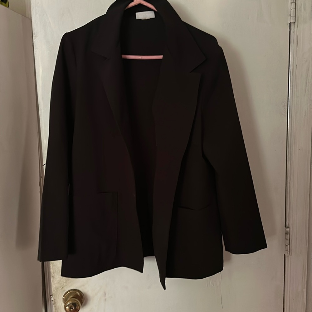 Simple black blazer from Blair